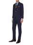 Figure View - Click To Enlarge - TOMORROWLAND - 'Set 2' check silk suiting pants
