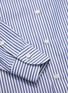  - TOMORROWLAND - Point collar stripe cotton poplin button-up shirt