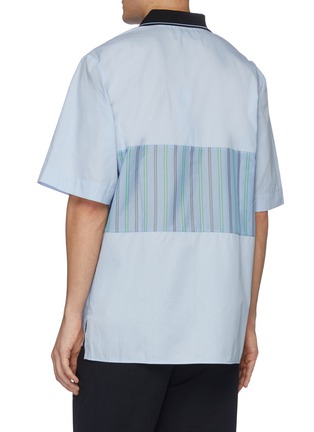 Back View - Click To Enlarge - FFIXXED STUDIOS - 'Maya' panelled stripe polo shirt