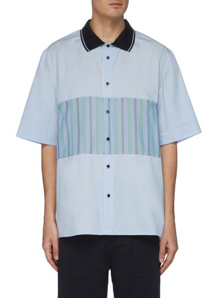 Main View - Click To Enlarge - FFIXXED STUDIOS - 'Maya' panelled stripe polo shirt