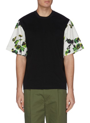 Main View - Click To Enlarge - FFIXXED STUDIOS - Floral print sleeve T-shirt