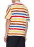 Back View - Click To Enlarge - MARNI - Colourblock asymmetric polo shirt