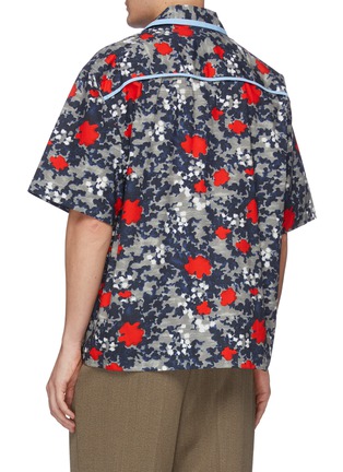 Back View - Click To Enlarge - MARNI - Oversized floating buds print shirt