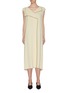 Main View - Click To Enlarge - THE ROW - 'Malka' foldover collar contrast edge herringbone print dress