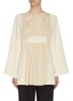 Main View - Click To Enlarge - THE ROW - 'Polina' gathered panel silk crepe top