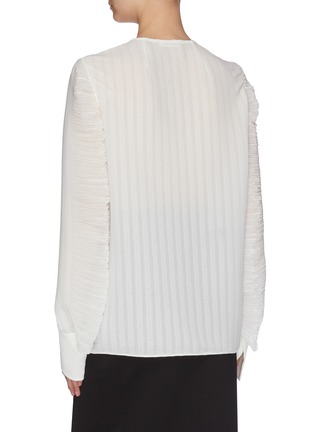 Back View - Click To Enlarge - THE ROW - 'Bruna' textured stripe blouse