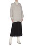Figure View - Click To Enlarge - THE ROW - 'Magda' pleated georgette midi skirt