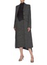 Figure View - Click To Enlarge - THE ROW - 'Verna' asymmetric foldover button front midi skirt