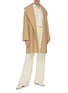 Figure View - Click To Enlarge - THE ROW - 'Maddy' shawl collar belted wrap coat