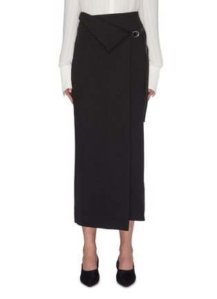 Main View - Click To Enlarge - THE ROW - 'Ogechi' foldover D-ring wrap midi skirt