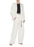 Figure View - Click To Enlarge - THE ROW - Brona' belted silk-linen wide leg pants