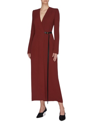 Figure View - Click To Enlarge - THE ROW - 'Vana' belted silk cady wrap dress