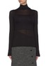 Main View - Click To Enlarge - THE ROW - 'Maytas' scuba sheer panelled mock neck top