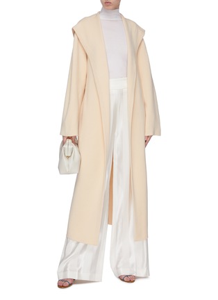 Figure View - Click To Enlarge - THE ROW - 'Eliona' felted wool-cashmere long wrap coat