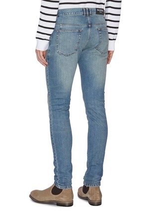 Back View - Click To Enlarge - BALMAIN - 'Vintage' skinny jeans