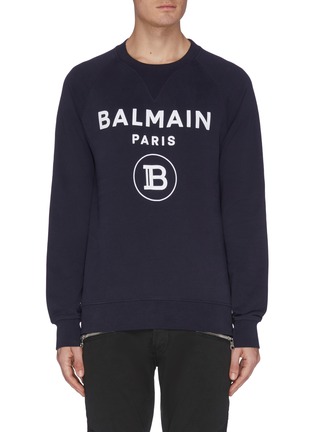Main View - Click To Enlarge - BALMAIN - Logo print sweatshirt