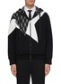 Main View - Click To Enlarge - NEIL BARRETT - Logo embroidered paneled hoodie