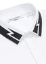  - NEIL BARRETT - Thunderbolt print collar poplin shirt