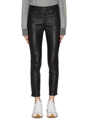 Main View - Click To Enlarge - RAG & BONE - 'Nina' leather skinny pants