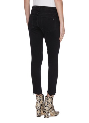 Back View - Click To Enlarge - RAG & BONE - 'Cate' raw edge ankle skinny jeans