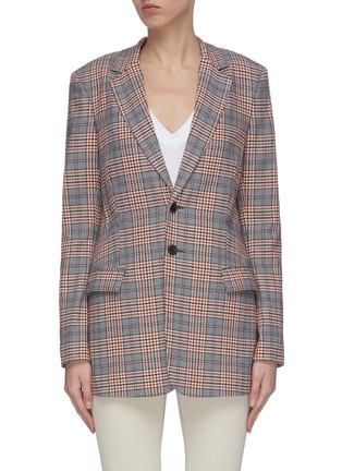 Main View - Click To Enlarge - CURRENT/ELLIOTT - 'The Calla' check blazer
