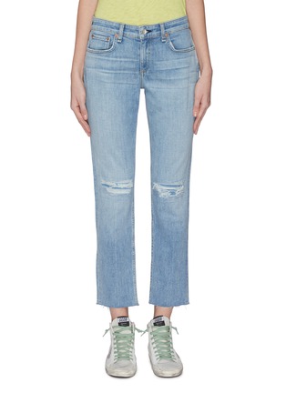 Main View - Click To Enlarge - RAG & BONE - Rip knee slim boyfriend jeans