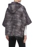 Back View - Click To Enlarge - GEMMI - Reversible quilted hooded poncho