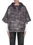 Main View - Click To Enlarge - GEMMI - Reversible quilted hooded poncho