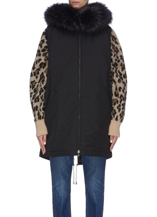 Main View - Click To Enlarge - GEMMI - Reversible hooded fur vest