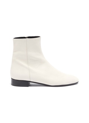 Main View - Click To Enlarge - ALUMNAE - Side seam leather ankle boots
