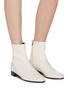 Figure View - Click To Enlarge - ALUMNAE - Side seam leather ankle boots