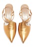 Detail View - Click To Enlarge - ALUMNAE - Cutout slingback leather mules