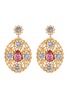 Main View - Click To Enlarge - KENNETH JAY LANE - Glass crystal filigree drop earrings