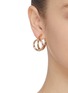 Figure View - Click To Enlarge - KENNETH JAY LANE - Double loop hoop earrings