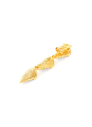 Detail View - Click To Enlarge - KENNETH JAY LANE - Glass crystal leaf shaped drop earrings