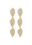 Main View - Click To Enlarge - KENNETH JAY LANE - Glass crystal leaf shaped drop earrings