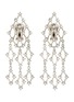 Main View - Click To Enlarge - KENNETH JAY LANE - Glass crystal waterfall clip earrings