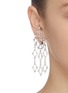 Figure View - Click To Enlarge - KENNETH JAY LANE - Glass crystal waterfall clip earrings