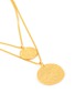 Detail View - Click To Enlarge - KENNETH JAY LANE - Double chain coin pendant necklace