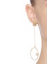 Figure View - Click To Enlarge - KENNETH JAY LANE - Hoop pearl drop earrings