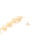 Detail View - Click To Enlarge - KENNETH JAY LANE - Wire shell glass pearl core link drop earrings