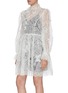 Detail View - Click To Enlarge - ZIMMERMANN - 'Super Eight' butterfly lace mini dress