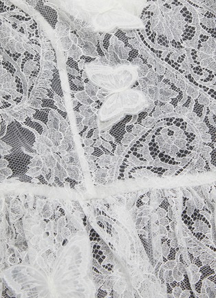 Detail View - Click To Enlarge - ZIMMERMANN - 'Super Eight' butterfly lace mini dress