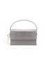 Main View - Click To Enlarge - L'AFSHAR - 'Ida' small lizard embossed leather clear chain top handle box bag