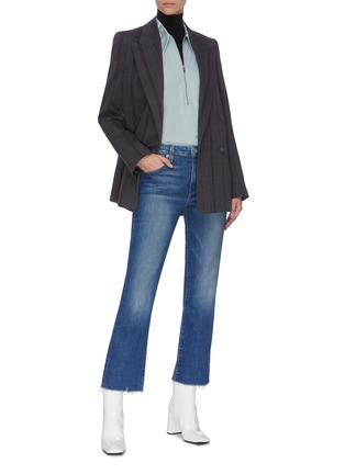 Figure View - Click To Enlarge - TRAVE - 'Colette' raw hem cropped flared jeans