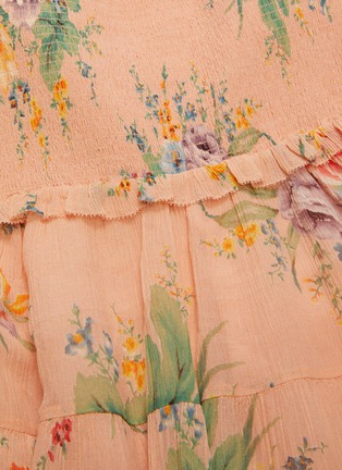 Detail View - Click To Enlarge - ZIMMERMANN - 'Zinnia' tiered floral print sundress
