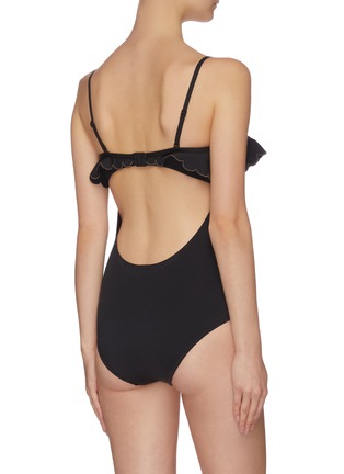 Back View - Click To Enlarge - ZIMMERMANN - 'Edie' frill bandeau swimsuit