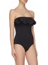 Front View - Click To Enlarge - ZIMMERMANN - 'Edie' frill bandeau swimsuit