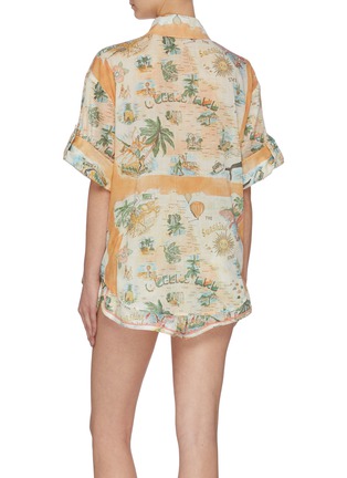 Back View - Click To Enlarge - ZIMMERMANN - 'Kirra' graphic print shirt