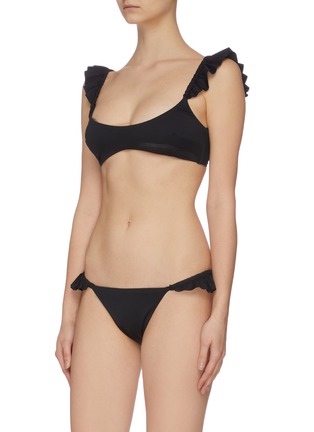 Figure View - Click To Enlarge - ZIMMERMANN - 'Bonita' frill shoulder bikini